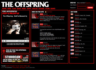 Music Web Design Design Example