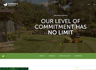 Landscaping Web Design Design Example