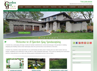 Landscaping Web Design Design Example