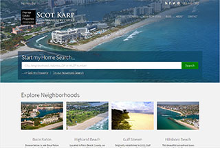 Real Estate Web Design Design Example