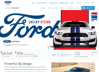 Auto Web Design Design Example