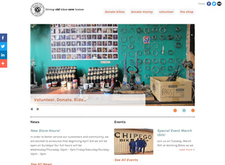 Charity Web Design Design Example