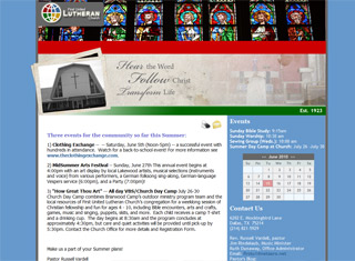 Religious Web Design Design Example