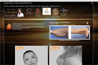 Medical Web Design Design Example