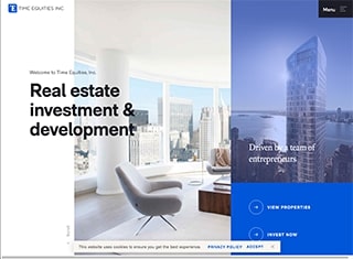 Real Estate Web Design Design Example