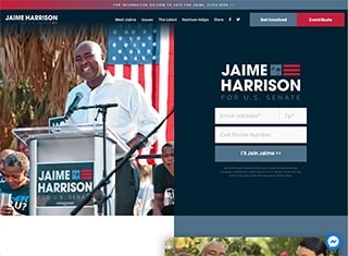 Political Web Design Design Example