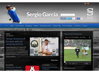 Sports Web Design Design Example