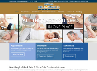 Chiropractor Web Design Design Example