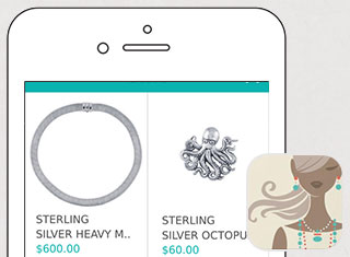 Jewelry App Development Design Example