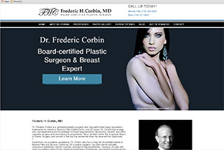 Medical Web Design Design Example