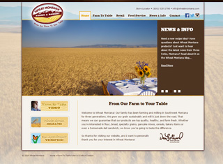 Agriculture Web Design Design Example