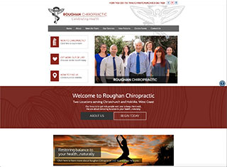 Chiropractor Web Design Design Example