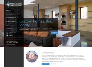 Contractor Web Design Design Example