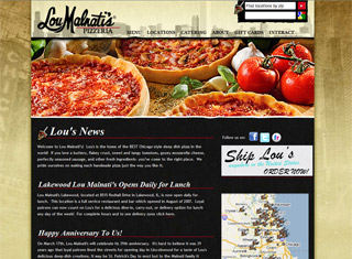 Restaurant Web Design Design Example