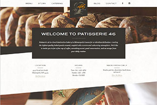 Restaurant Web Design Design Example