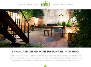 Landscaping Web Design Design Example