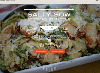 Restaurant Web Design Design Example