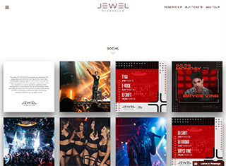 Night Club Web Design Design Example