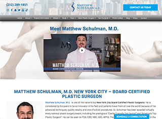 Medical Web Design Design Example