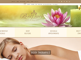 Salon / Spa Web Design Design Example