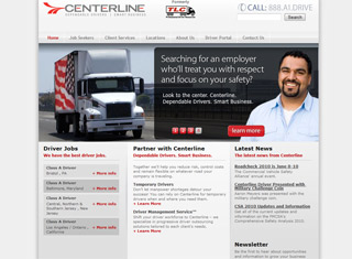 Transportation Web Design Design Example