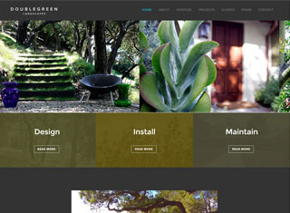 Landscaping Web Design Design Example