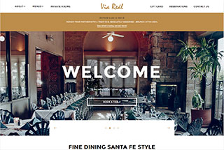 Restaurant Web Design Design Example