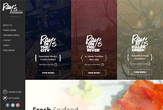 Restaurant Web Design Design Example