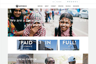 Religious Web Design Design Example