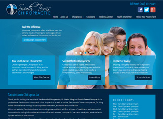 Chiropractor Web Design Design Example