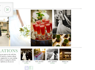 Wedding / Event Web Design Design Example