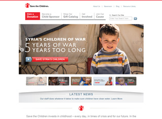 Charity Web Design Design Example