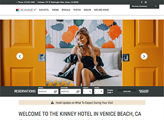 Hotel Web Design Design Example