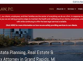 Lawyer Web Design Design Example