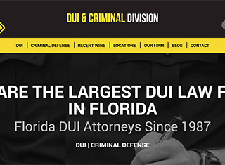 Lawyer Web Design Design Example