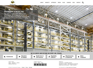 Contractor Web Design Design Example