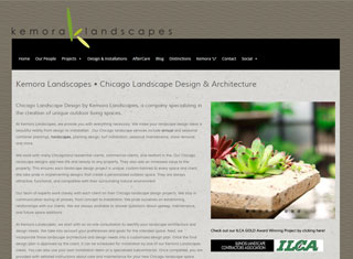 Landscaping Web Design Design Example