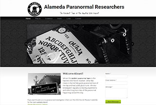 Paranormal Web Design Design Example