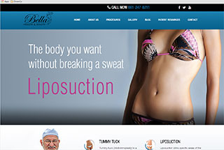 Medical Web Design Design Example