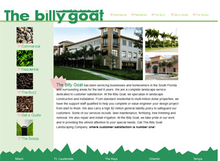 Landscaping Web Design Design Example