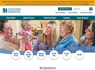 Medical Web Design Design Example