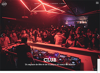 Night Club Web Design Design Example