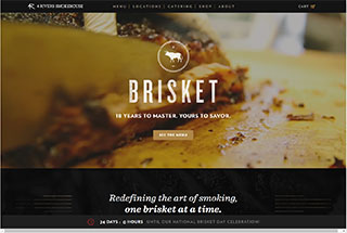 Restaurant Web Design Design Example