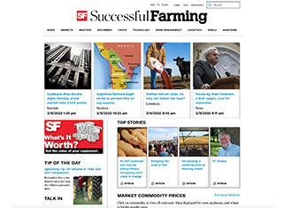 Agriculture Web Design Design Example