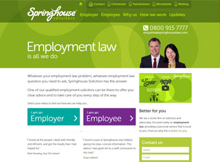 Lawyer Web Design Design Example