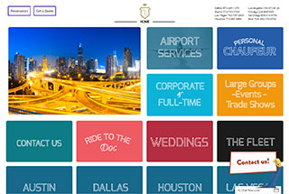 Transportation Web Design Design Example