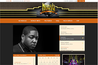 Night Club Web Design Design Example