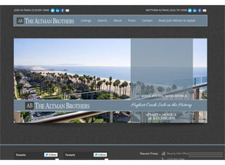 Real Estate Web Design Design Example