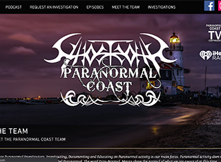 Paranormal Web Design Design Example