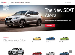 Auto Web Design Design Example